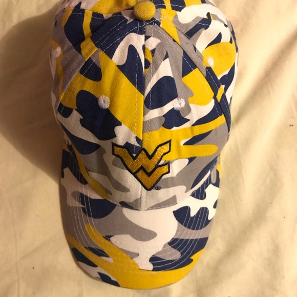 West Virginia blue & yellow camo hat - Picture 3 of 5